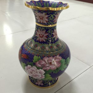 正宗北京 景泰蓝铜胎掐丝珐琅 花瓶